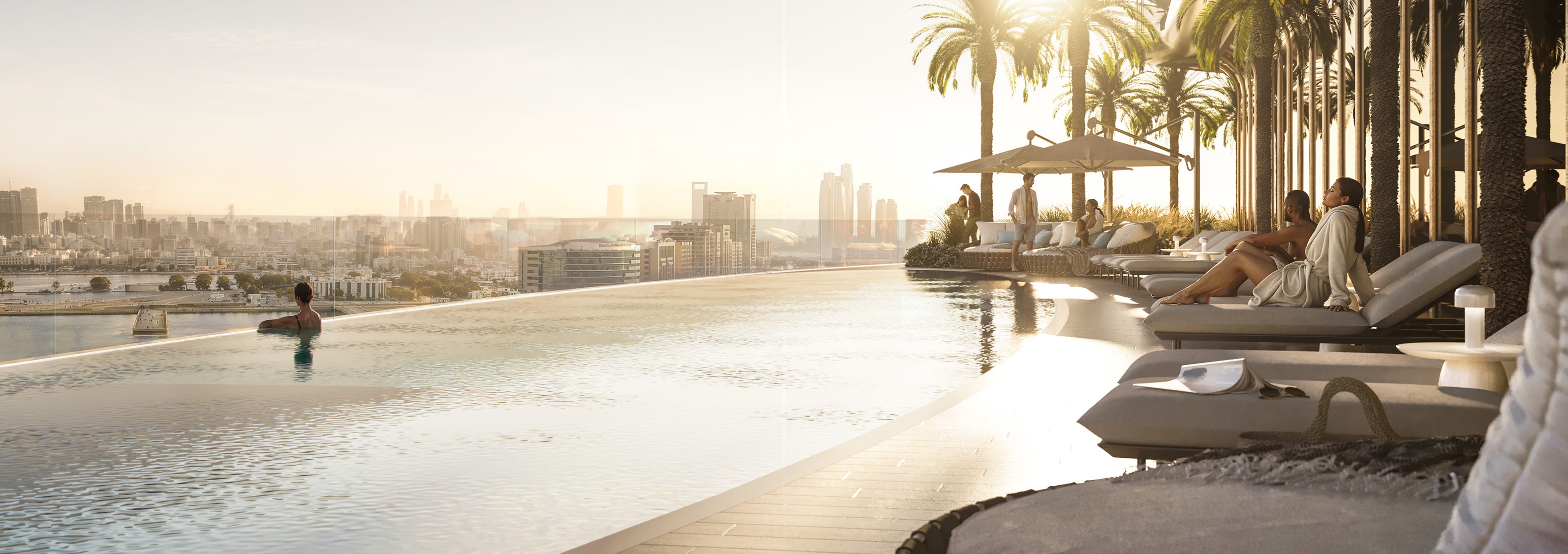 Infinity Pool with City Views